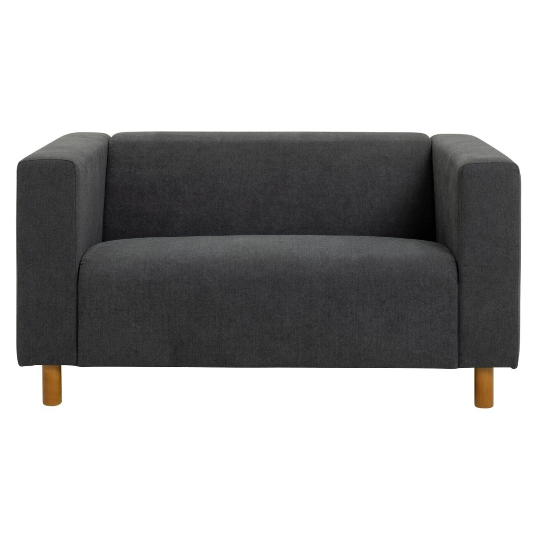 Moda Fabric Compact 2 Seater Sofa - Grey ( B Grade 40715 - 40716 ) Moda Fabric Compact 2 Seater Sofa - Grey ( B Grade 40715 - 40716 )