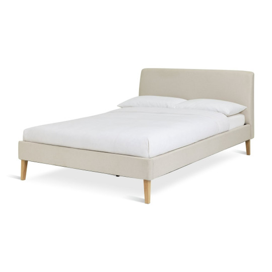 Ren Double Bed Frame - Cream | Stylish Sleeping Solution
