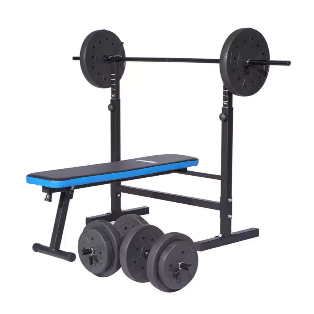 Pro Fitness Foldable Weight Bench with 50kg Weight Package Pro Fitness Foldable Weight Bench with 50kg Weight Package