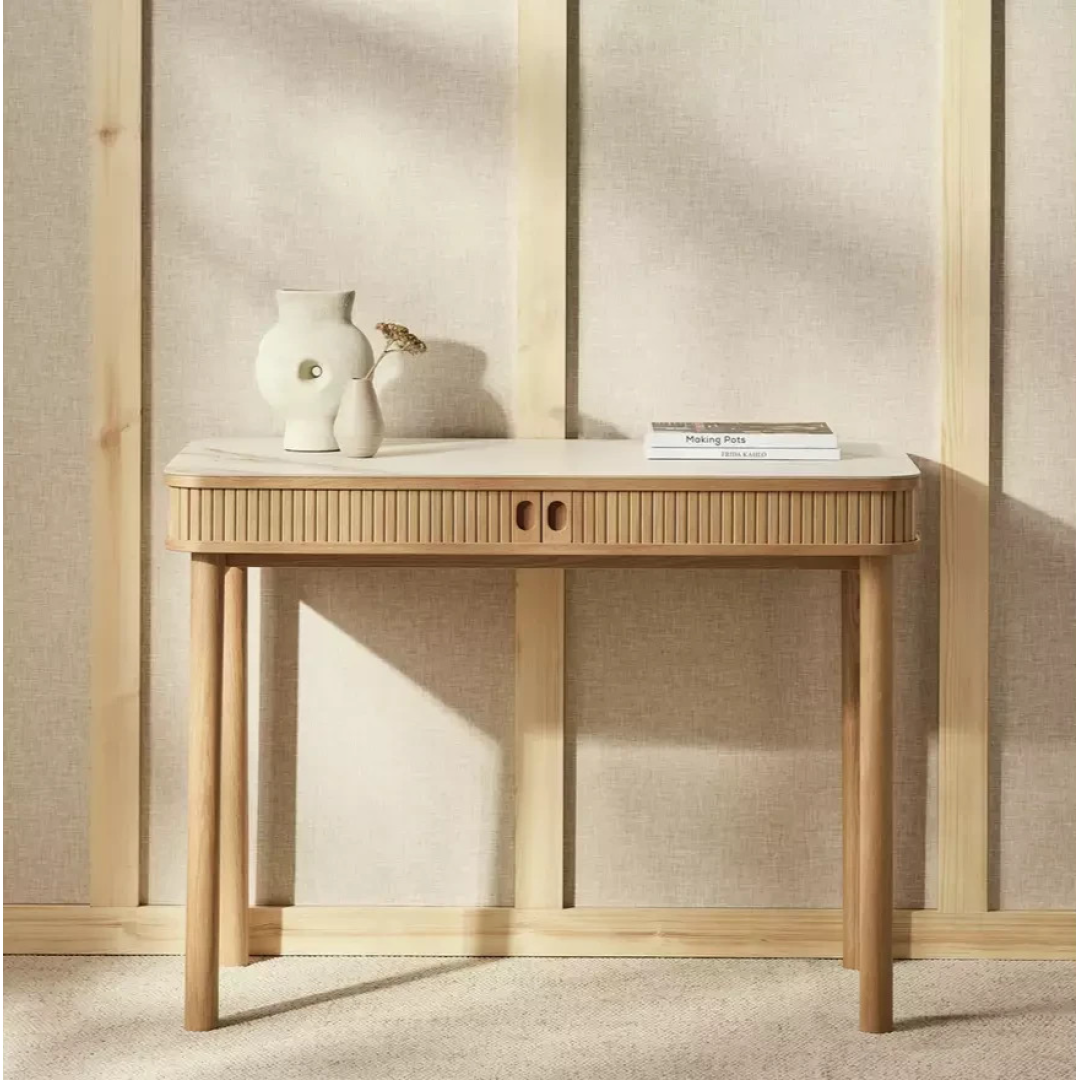 Lex Console Desk Natural | Home Office Workstation Desk Table Lex Console Desk Natural | Home Office Workstation Desk Table
