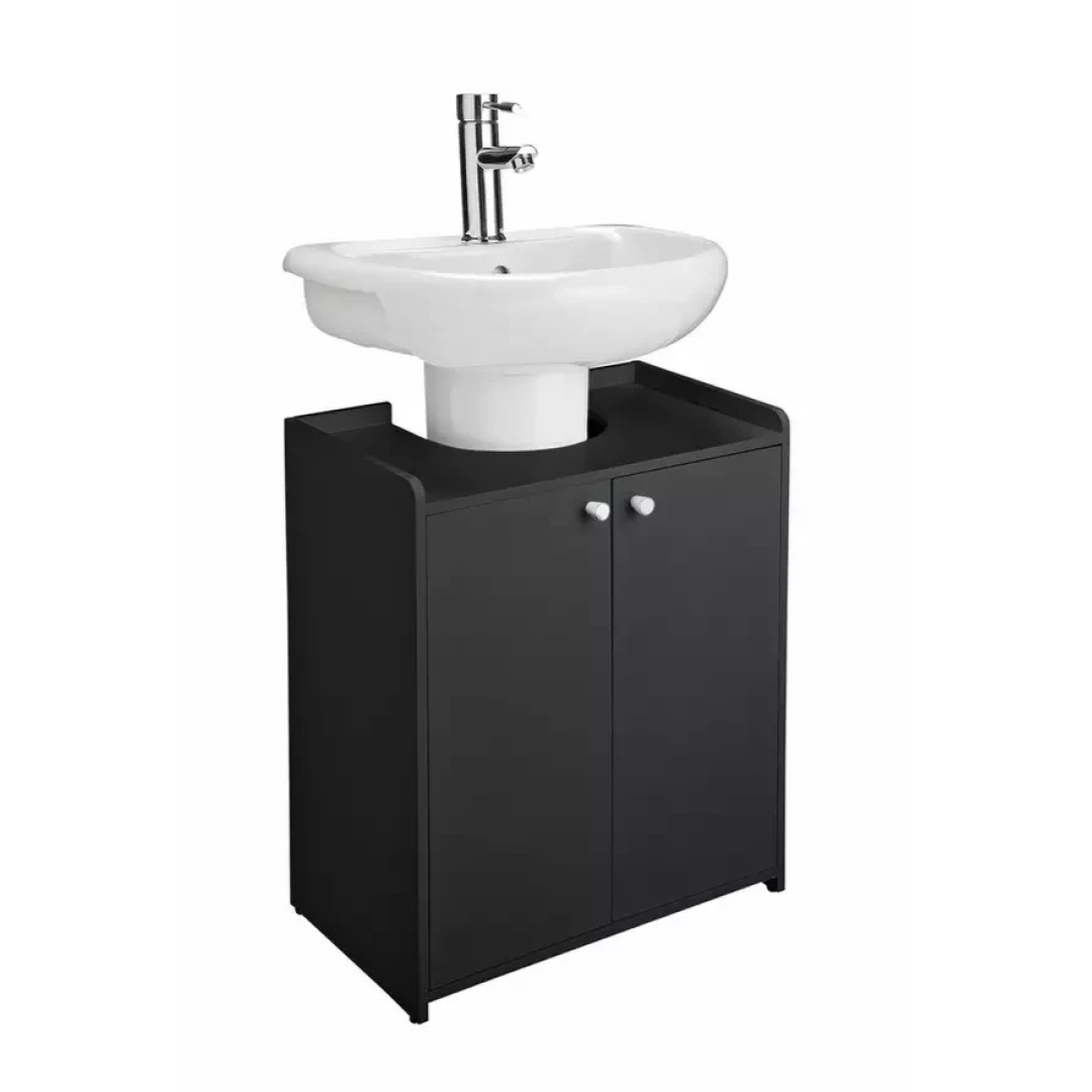 Prime Under Sink Unit Black | Bathroom Under Sink Storage Cabinet Furniture Prime Under Sink Unit Black | Bathroom Under Sink Storage Cabinet Furniture