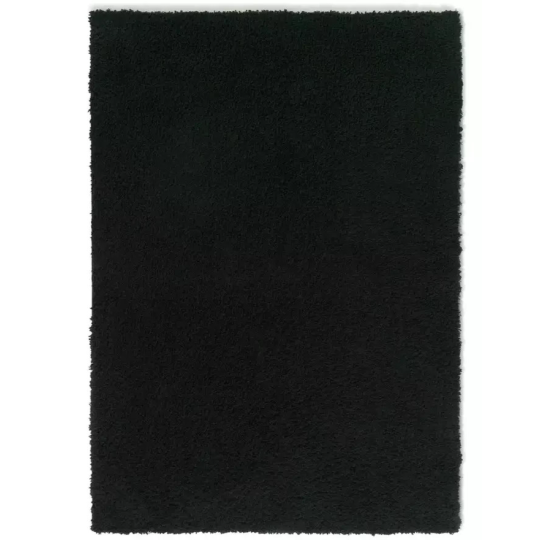 Cosy Black Rug 120x170cm | Modern Living Room Floor Rug Carpet