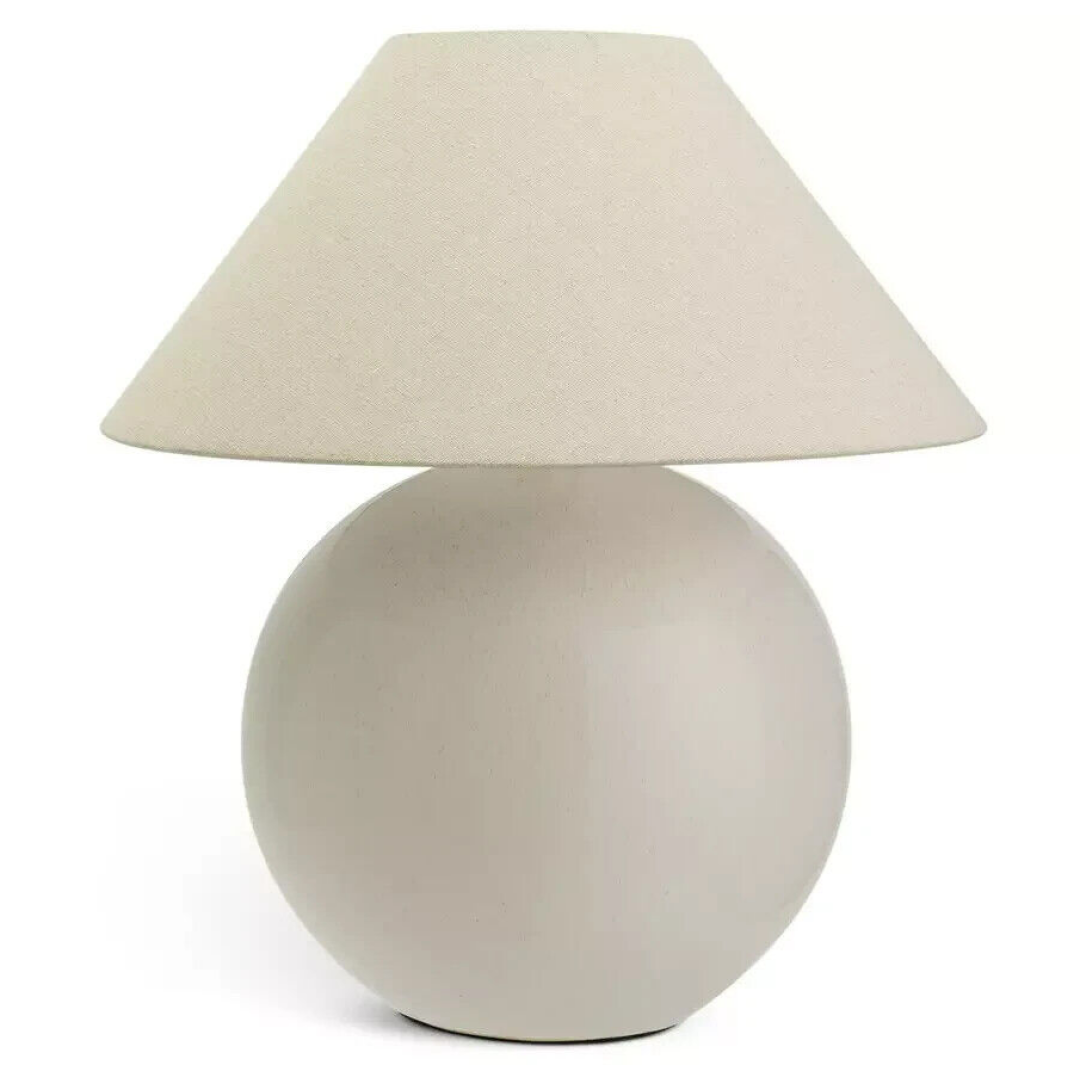 Circle 51cm Ceramic Table Lamp - Cream Circle 51cm Ceramic Table Lamp - Cream