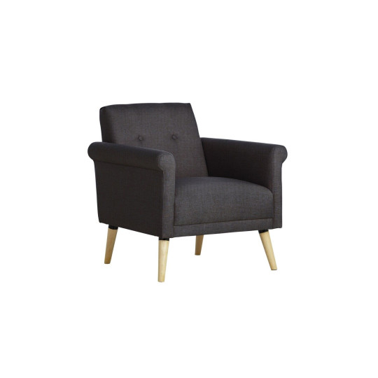 Home Evie Armchair in a Box Charcoal | Compact Comfortable Living Chair