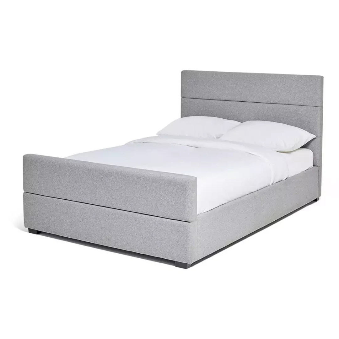 Costa Fabric Double Ottoman Bed Frame - Grey (S) Costa Fabric Double Ottoman Bed Frame - Grey (S)