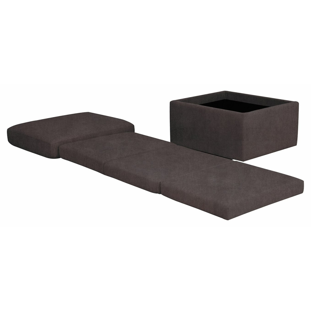 Home Faron Fabric Bed in a Box - Grey | Compact Guest Bed Home Faron Fabric Bed in a Box - Grey | Compact Guest Bed