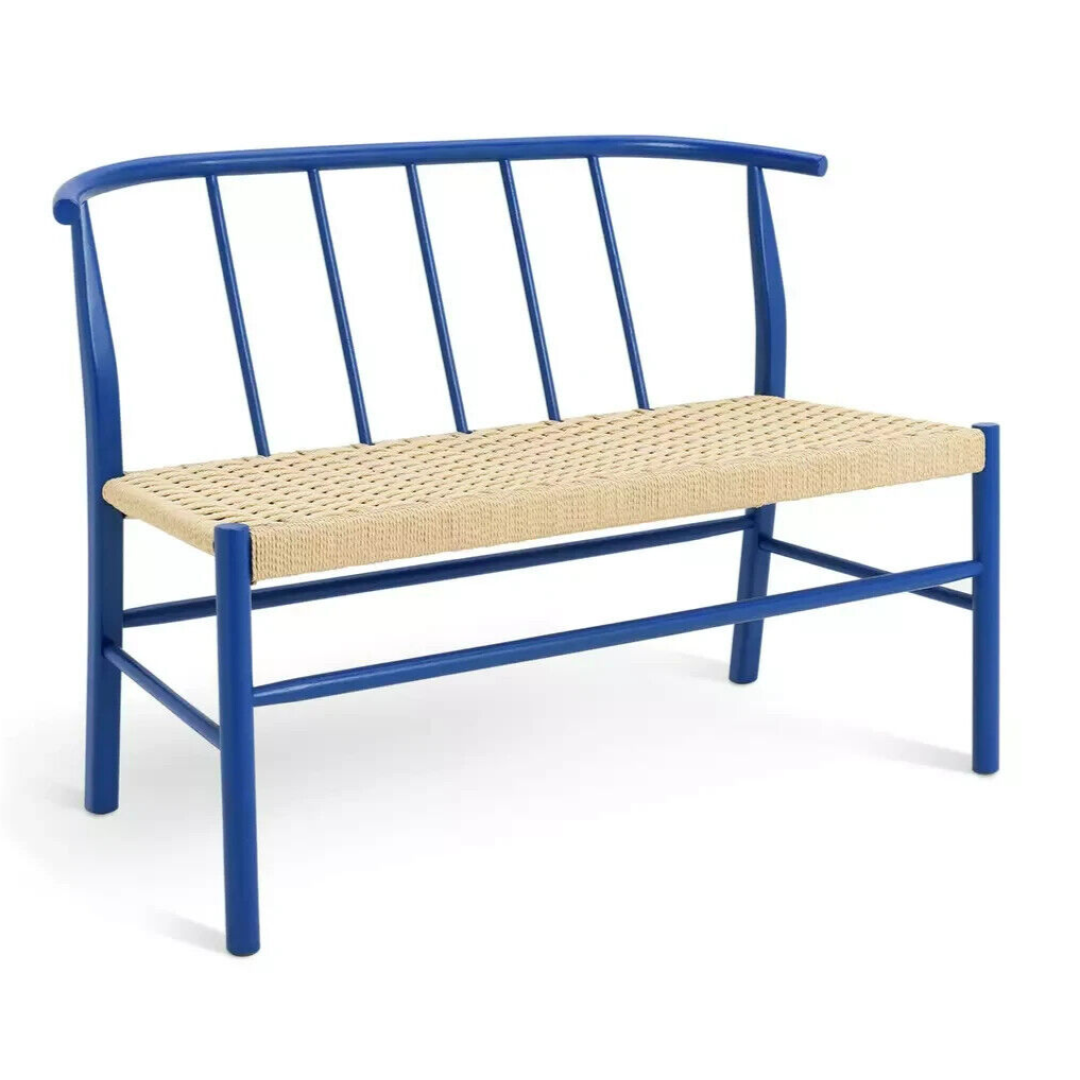 60 Scottie Oak Bench - Blue 60 Scottie Oak Bench - Blue