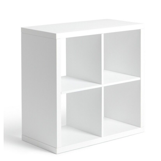 Squares Plus 4 Cube Storage Unit - White | Modern Organizer Home Office