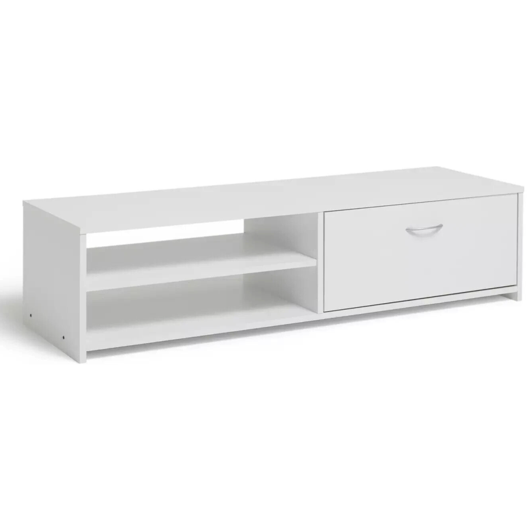 Squares 1 Drawer TV Unit - White | Modern TV Stand Cabinet Squares 1 Drawer TV Unit - White | Modern TV Stand Cabinet