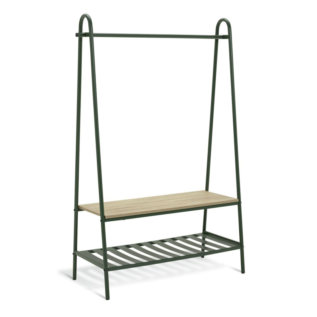 Turner Clothes Rail with Shoe Rack - Green Turner Clothes Rail with Shoe Rack - Green