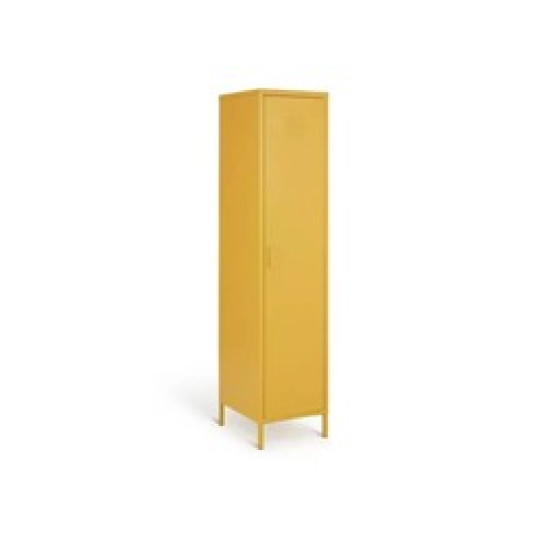 Tall 1 Door 4 Shelf Locker - Mustard ( B Grade 26076 )