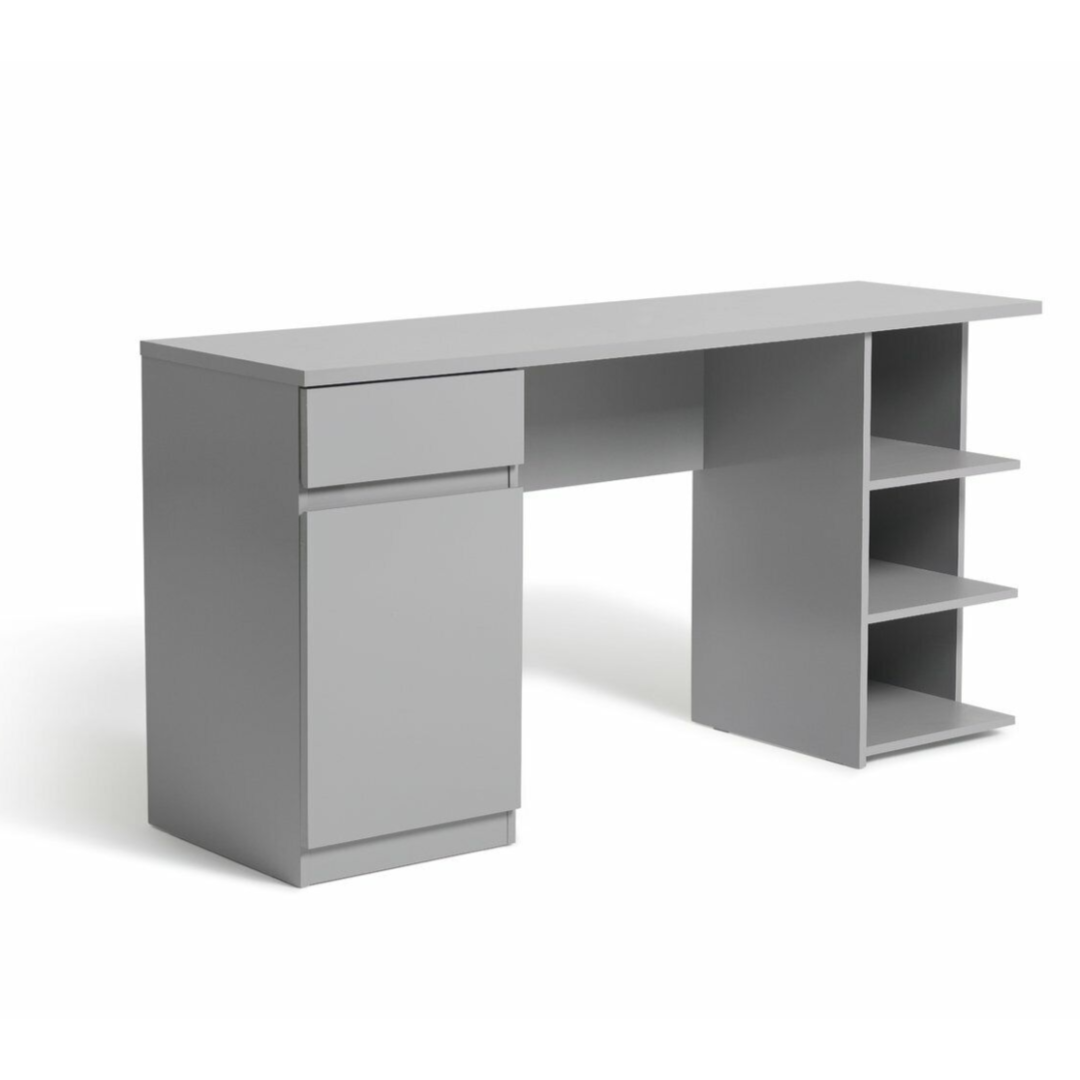 Jenson 1 Drawer Pedestal Desk - Grey Jenson 1 Drawer Pedestal Desk - Grey