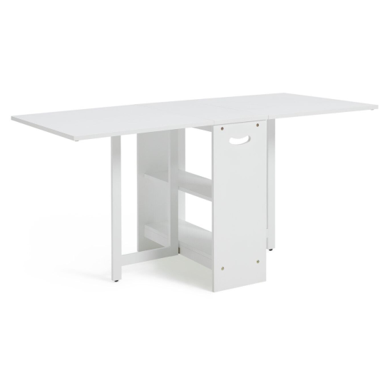 Home Toby Folding 4 - 6 Seater Dining Table - White | Kitchen Furniture