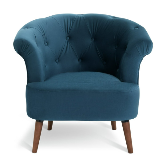 Chesterfield Accent Chair - Navy