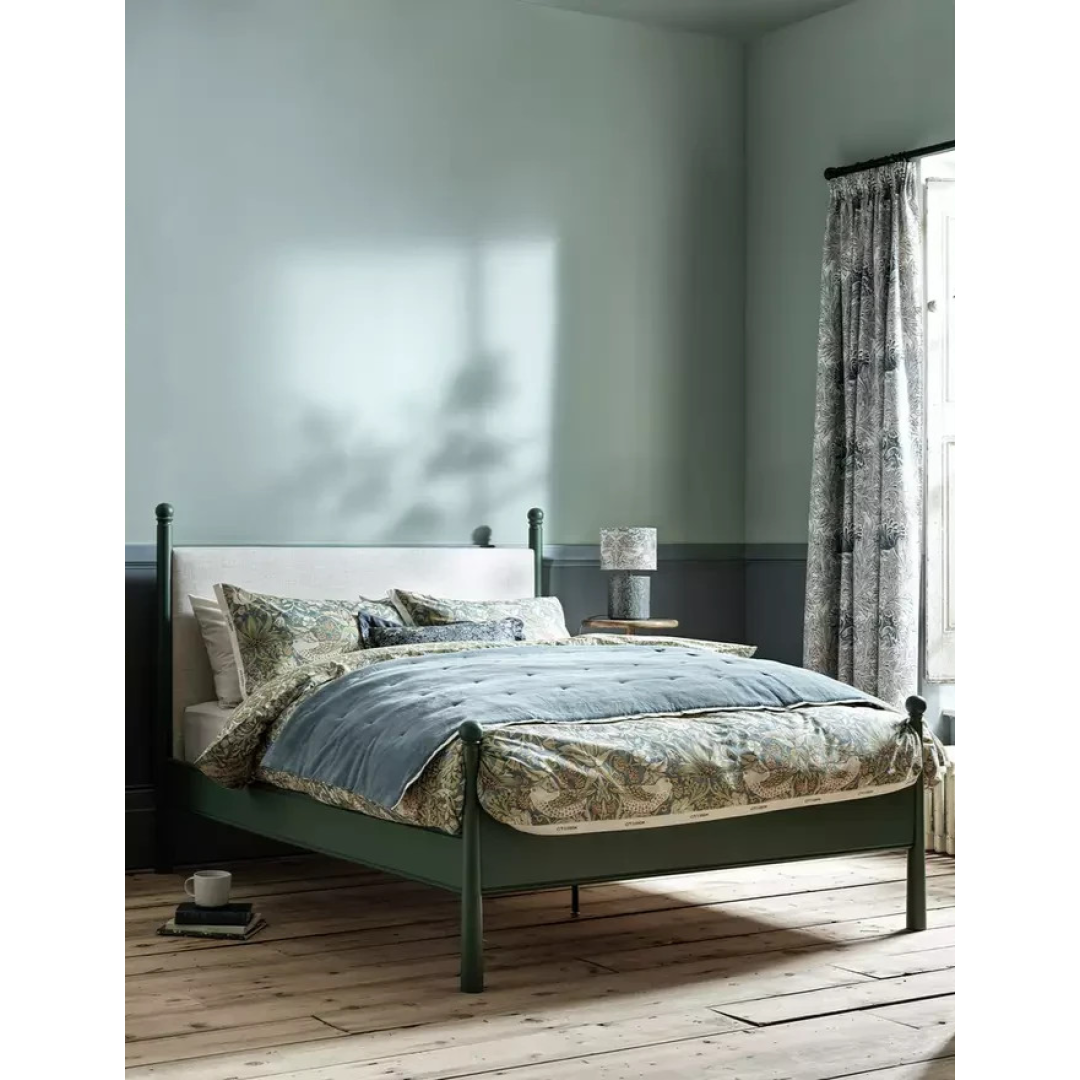x Morris & Co. Double Bed Frame - Green (B GRADE) x Morris & Co. Double Bed Frame - Green (B GRADE)