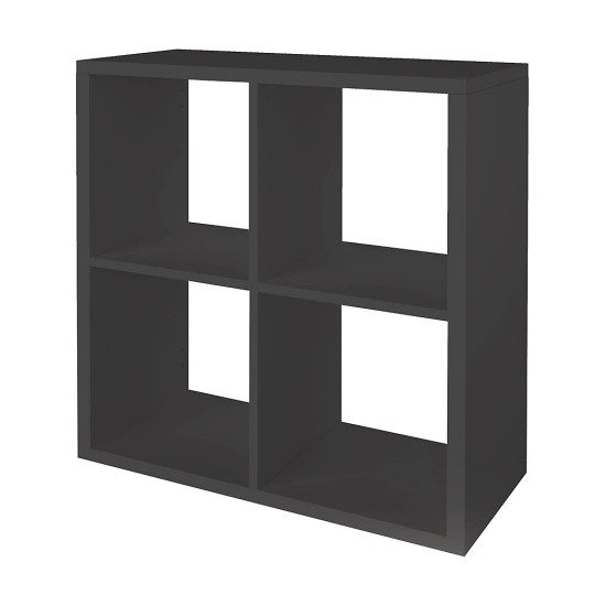 Home Squares 4 Cube Storage Unit Dark Grey | Cube Shelving Storage Furniture