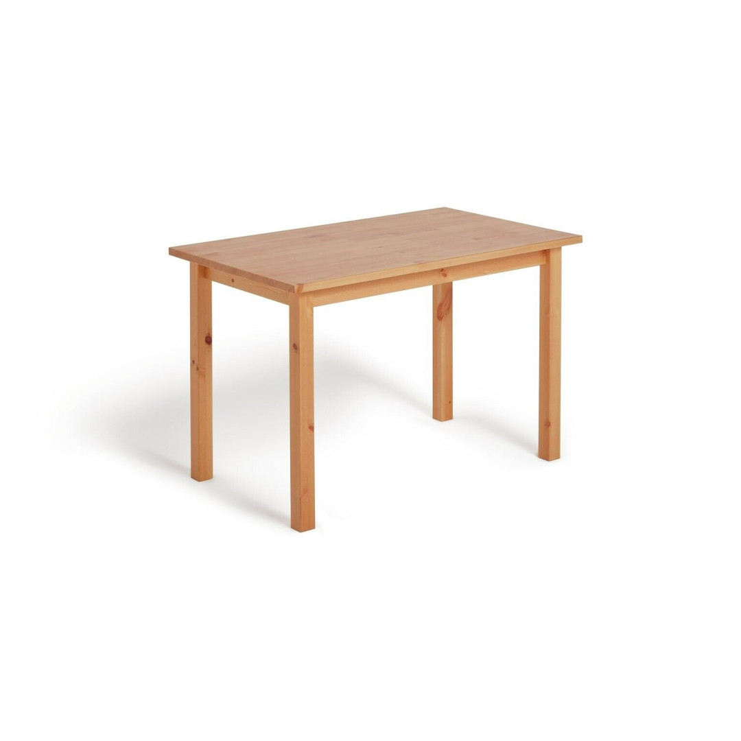 Ashdon Solid Pine 4 Seater Dining Table - Oak Stain | Wooden Kitchen Set Ashdon Solid Pine 4 Seater Dining Table - Oak Stain | Wooden Kitchen Set
