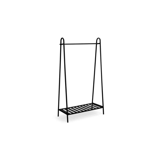 Turner Tall Clothes Rail - Black | Metal Garment Hanging Storage Stand