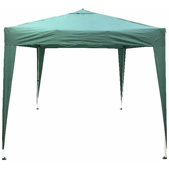 Home 2.4m x 2.4m Pop Up Garden Gazebo - Green | Outdoor Shelter UV Protection