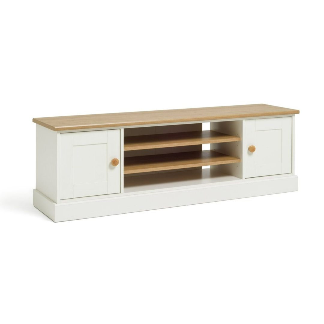 Home Winchester 2 Door TV Unit - Cream | Elegant Media Storage Home Winchester 2 Door TV Unit - Cream | Elegant Media Storage
