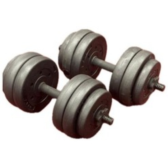 Adjustable 28kg Dumbbells Set – Dumbbell Pair with Spinlocks & Weight Plates