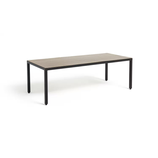 Raza Coffee Table - Brass | Modern Brass Living Room Table Metal Frame