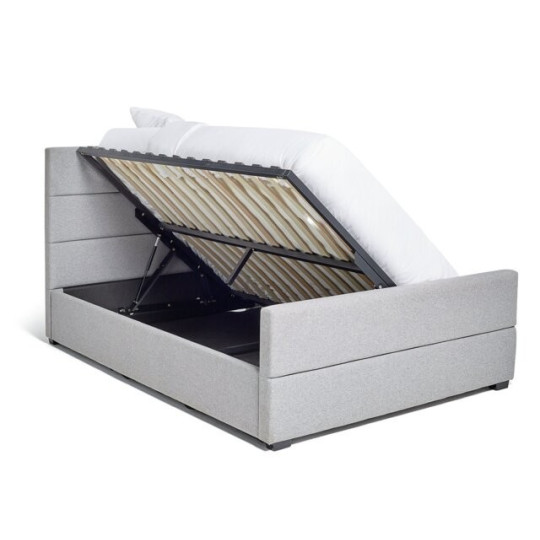 Costa Fabric Superking Ottoman Bed Frame - Grey