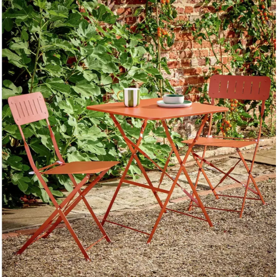 Home Eden 2 Seater Metal Bistro Set | Outdoor Garden Patio Furniture Set