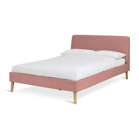 Ren Small Double Fabric Bed Frame - Pink | Stylish Sleeping Solution