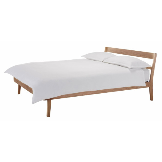 Tatsuma Superking Wooden Bed Frame - Ash | Solid Timber Look