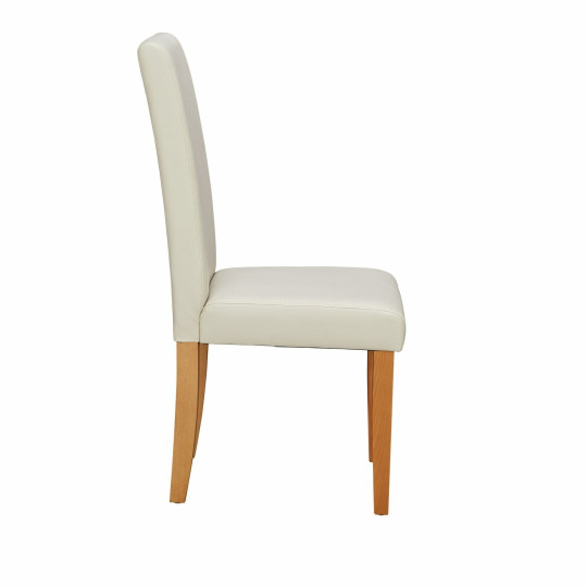 Home Pair of Midback Dining Chairs - Cream | Stylish Dining Accent