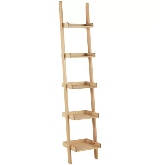 Jessie Oak Veneer Narrow Ladder Shelf