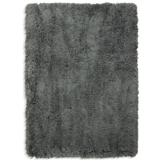 Airmaster Shaggy Zinc Rug 160x230 | Large Soft Living Room Carpet Floor