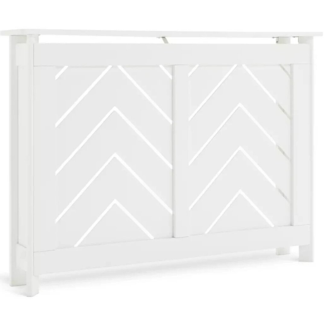 Chevron Small Radiator Cover - White ( B Grade ) Chevron Small Radiator Cover - White ( B Grade )