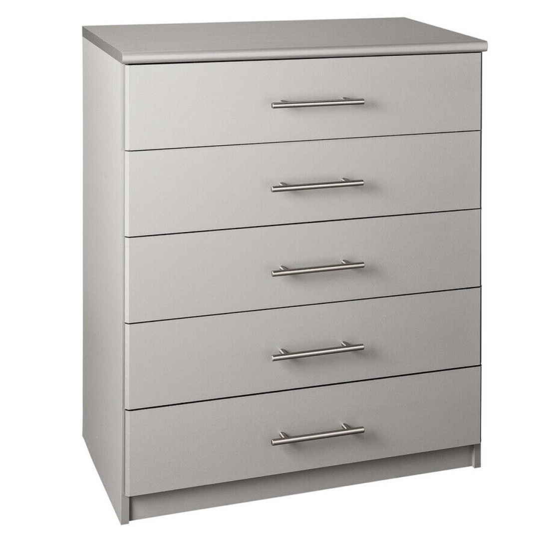 Normandy 5 Drawer Chest - Grey Normandy 5 Drawer Chest - Grey