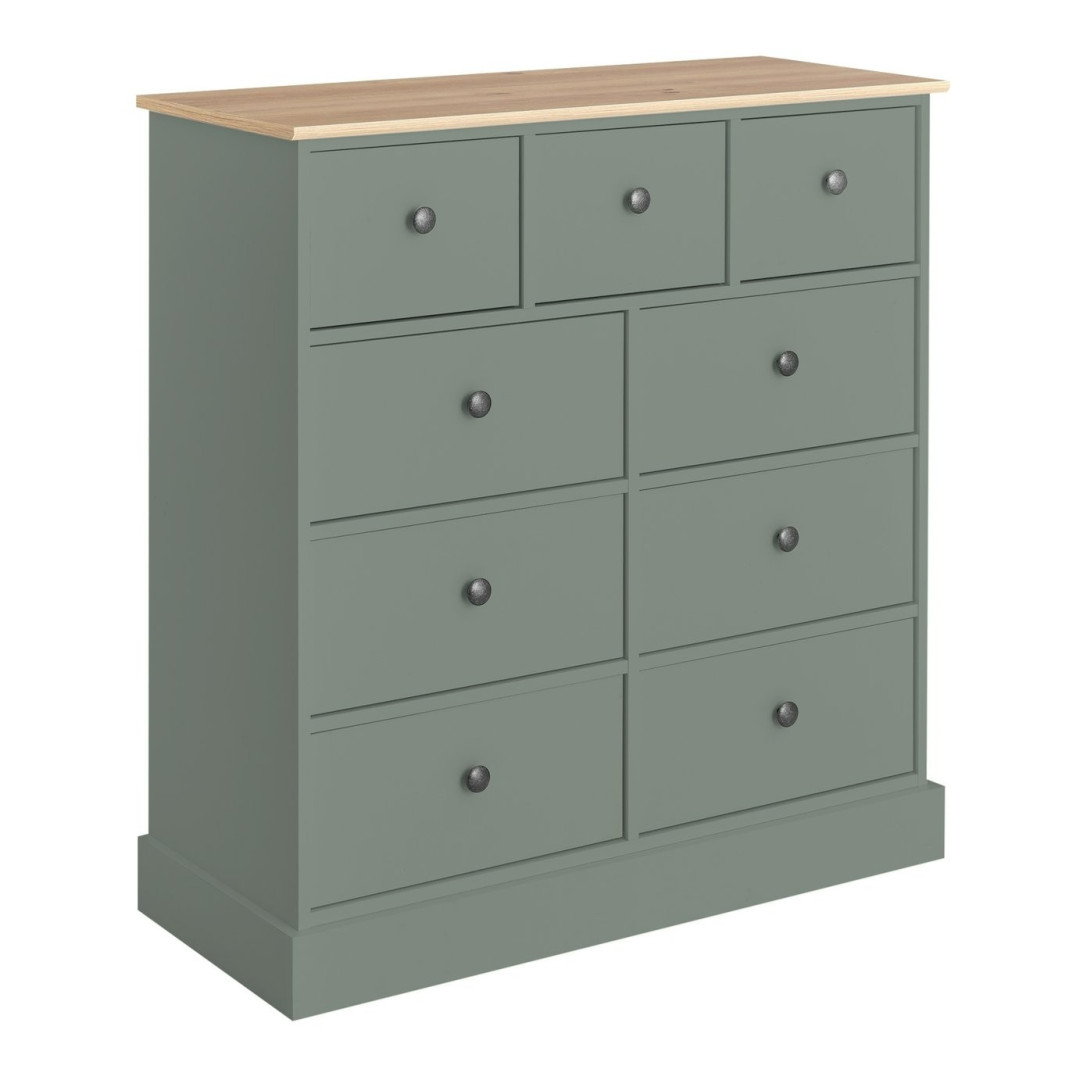 Home Kensington 9 Drawer Chest - Sage Green | Organized Living Space Home Kensington 9 Drawer Chest - Sage Green | Organized Living Space