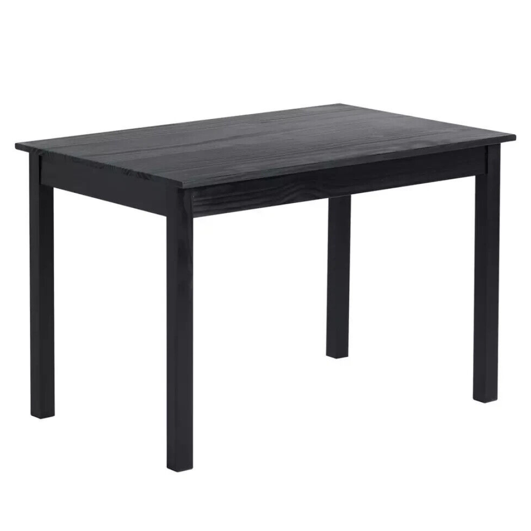 Raye Solid Wood 4 Seater Dining Table - Black ( ID 30753 ) Raye Solid Wood 4 Seater Dining Table - Black ( ID 30753 )