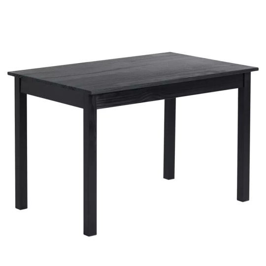 Raye Solid Wood 4 Seater Dining Table - Black ( ID 30753 )