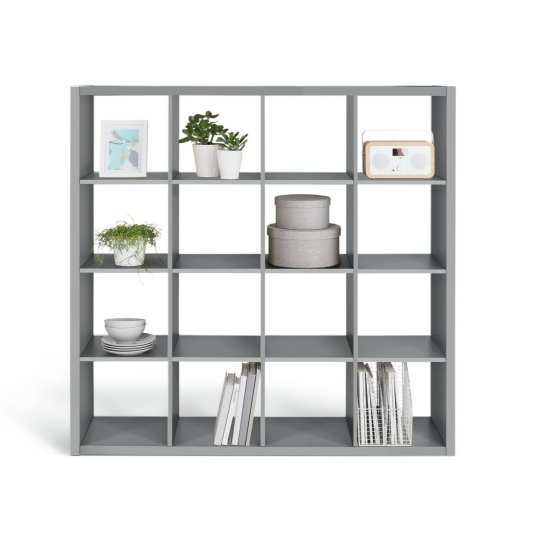Squares Plus 16 Cube Storage Unit - Grey | Contemporary Home Display