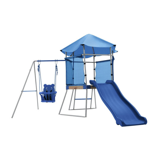 Climbing Frame with Toddler Swing and Kids Slide | Swing Set