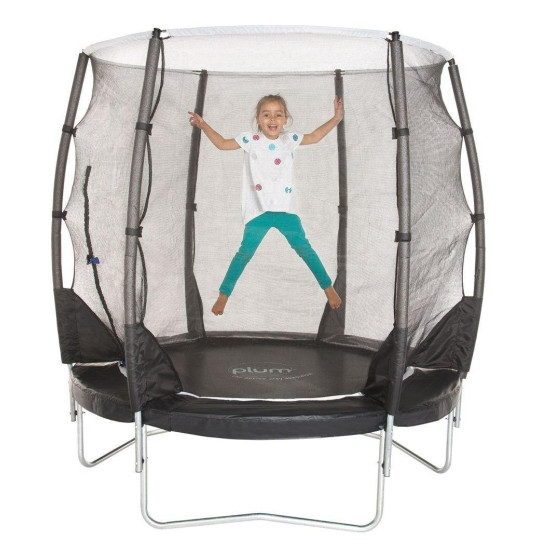 Plum Magnitude 6ft Outdoor Kids Trampoline with Enclosure | Garden Play Equipmen
