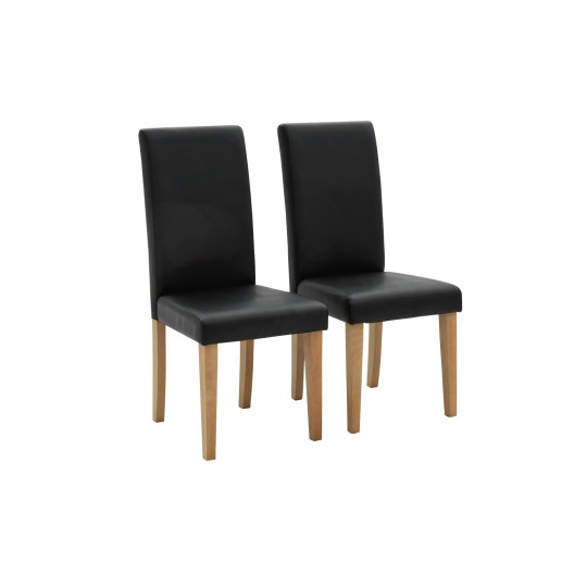 Home Pair of Midback Dining Chairs - Black | Set of 2 dining chairs