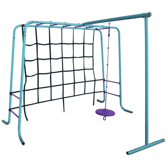 Plum Metal Monkey Bars Set | Outdoor Kids Climbing Frame Garden Play