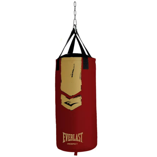 Everlast Prospect Heavy 2ft Bag Kit - Red | Boxing Punch Bag Set Gloves Training