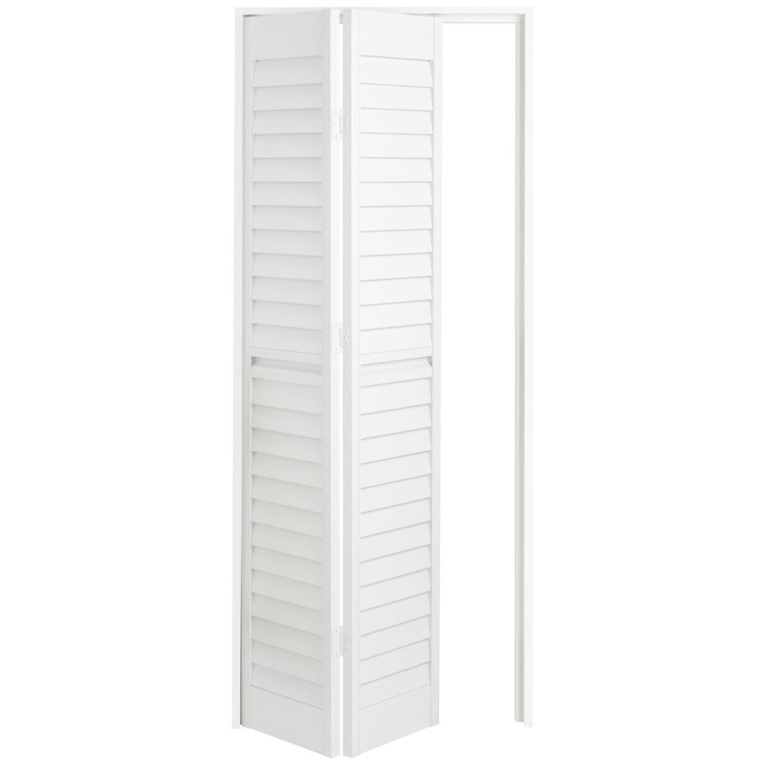 Shutter Effect Bi-Folding White Folding Door Shutter Effect Bi-Folding White Folding Door