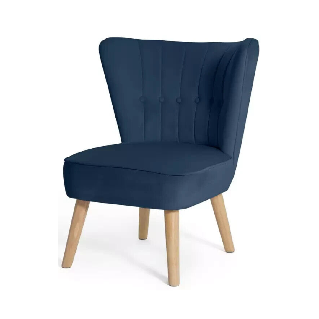 Alexis Velvet Cocktail Chair - Navy Alexis Velvet Cocktail Chair - Navy