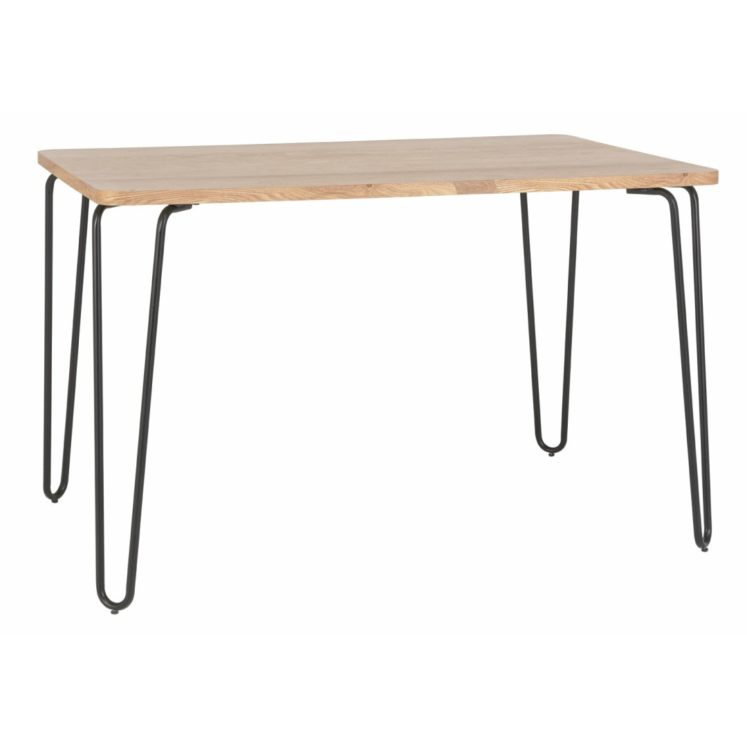 Tyler Ash and Black Metal 4-6 Seat Dining Table | Modern Kitchen Table Tyler Ash and Black Metal 4-6 Seat Dining Table | Modern Kitchen Table