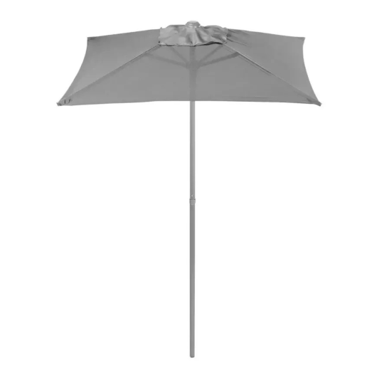 Sicily Garden Parasol - Grey | Outdoor Patio Umbrella Sun Shade Canopy Shelter