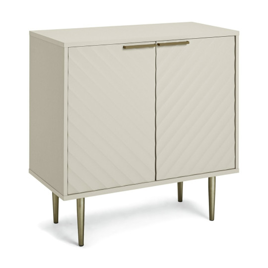  Oti 2 Door Sideboard Champagne | Modern Storage Cabinet Minimalist Home