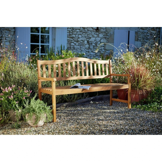 Henrietta 3 Seater Wooden Garden Bench ( B Grade 12359)